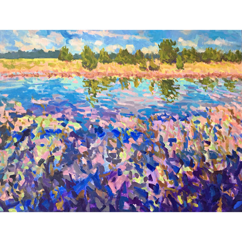 Reflections, Clouds, Marsh